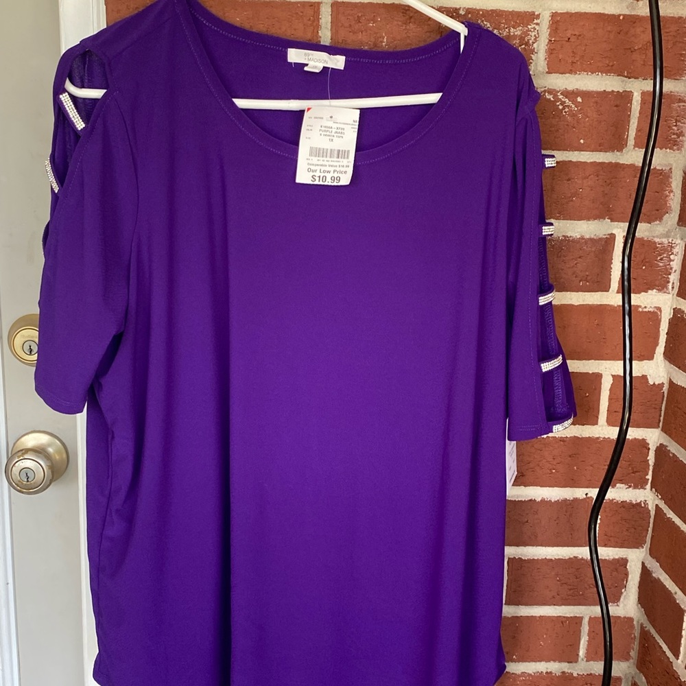 Purple dressy blouse
